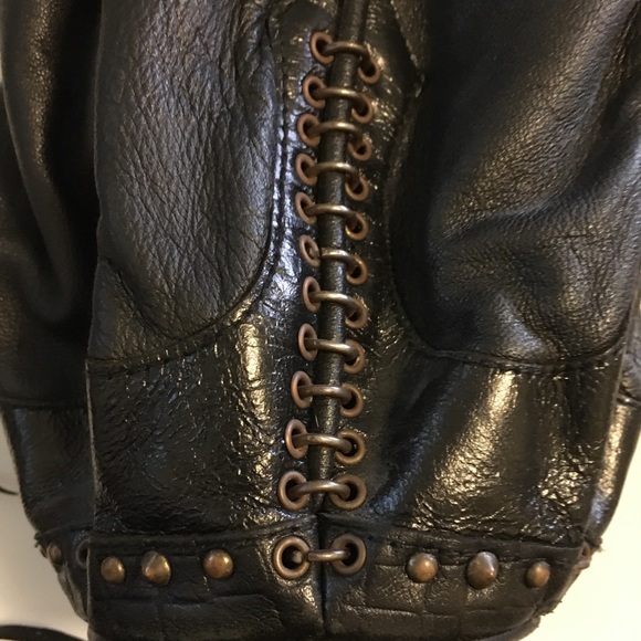 KMRii brown leather drawstring bag - Picture 9 of 10